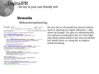 DigitalPR- the key to your user friendly webVarförsocialamedier?”Komochgör ett konditionstestidagochfå 3 träningsturerpåköpet””ArbetsturpåSats, körkonditionstestför kundernaidag. :)””TränarmedJonas JonassonpåSats”