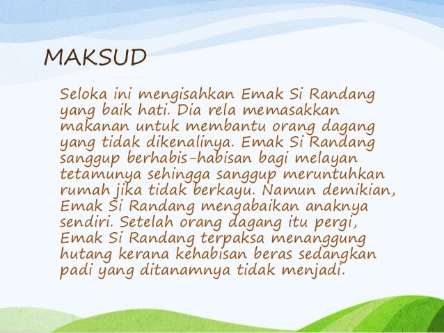 KOMSAS: Pantun empat kerat (Jenaka dan Sindiran) dan 