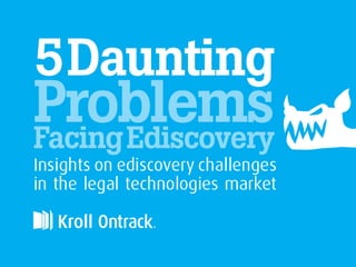 5 Daunting Problems in Ediscovery
Presenter
Date
 