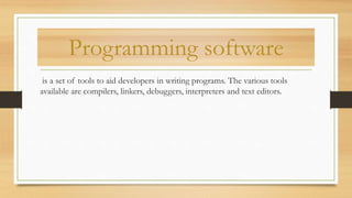 Presentation on software and its types | PPTX