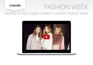 FASHION WEEK
Topshop & Chirp Digital Garden X London Fashion Week
 
