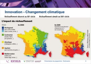 Innovation - Changement climatique
Présentation du programme - Partenaires 4
 