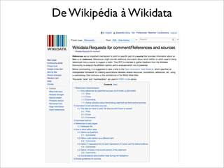 De Wikipédia à Wikidata
 