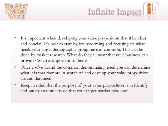 The Art of Proposal Writing