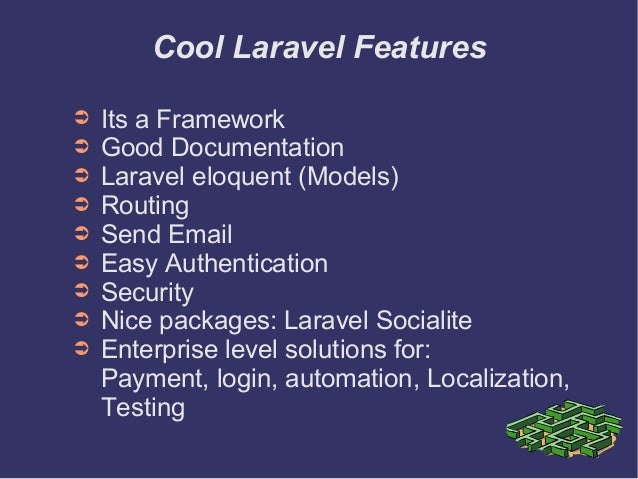 Presentation laravel 5 4