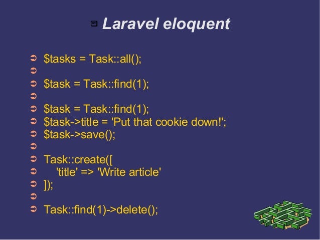 Presentation laravel 5 4
