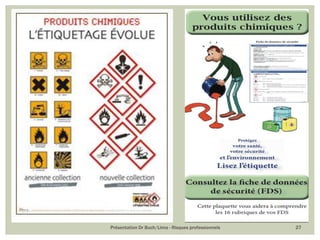 Présentation Dr Buch/Lima - Risques professionnels 27
 