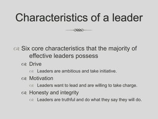 Presentation leadership