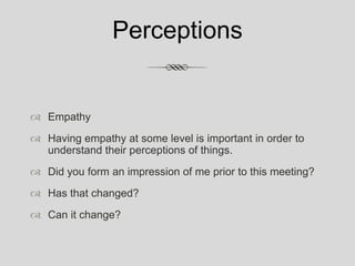 Presentation leadership