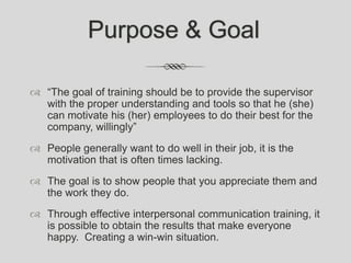 Presentation leadership