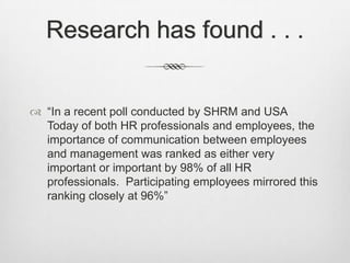 Presentation leadership