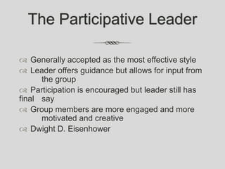 Presentation leadership