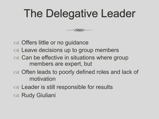 Presentation leadership