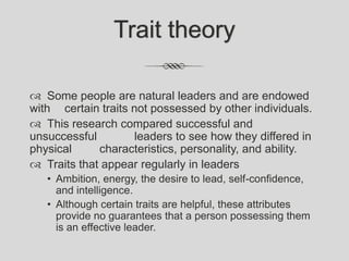 Presentation leadership