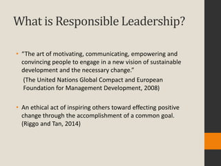 Responsible Leadership | PPT