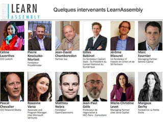 Quelques intervenants LearnAssembly
 