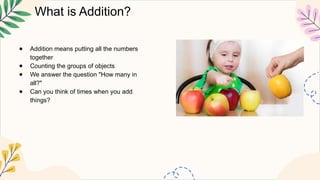 Presentation, Learning Addition (Putting numbers Together) - 1st grade ...