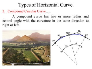 Horizontal Curves المنحنيات الافقية | PPT