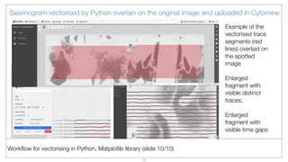 Vectorising analog seismograms by techniques of machine learning for ...