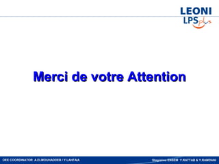 Merci de votre Attention




OEE COORDINATOR A.ELMOUHADDEB / Y.LAHFAIA   Stagiaires ENSEM Y.RATTAB & Y.RAMDANI
 