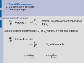 Caractérisation fine des sols 2- Classification des sols Classification des sols fins 