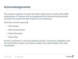 Acknowledgements

The authors would like to thank the whole project team and the whole R&D
organization of F-Secure and it...