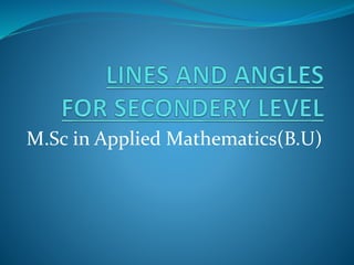 M.Sc in Applied Mathematics(B.U)
 