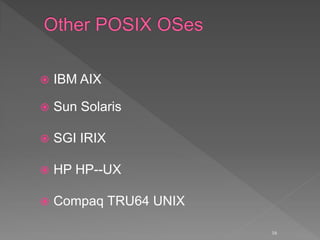 Sgi Unix System Linux Presentation | PPT