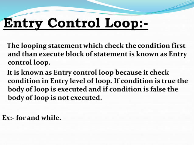 Looping Statement And Flow Chart | PPTX