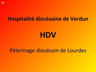 Hospitalité diocésaine de Verdun HDV Pèlerinage diocésain de Lourdes 