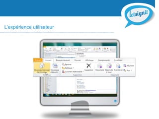 L’expérience utilisateur
 