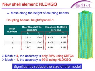 Development and application of explicit methods in OpenSees for ...