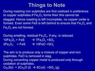 Incomplete Oxidation Cours about non ferrous metallurgy: 6 zn cu etc.ppt