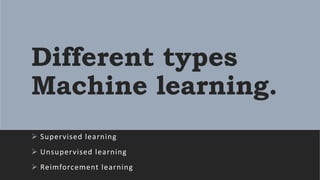 Presentation machine learning | PPT