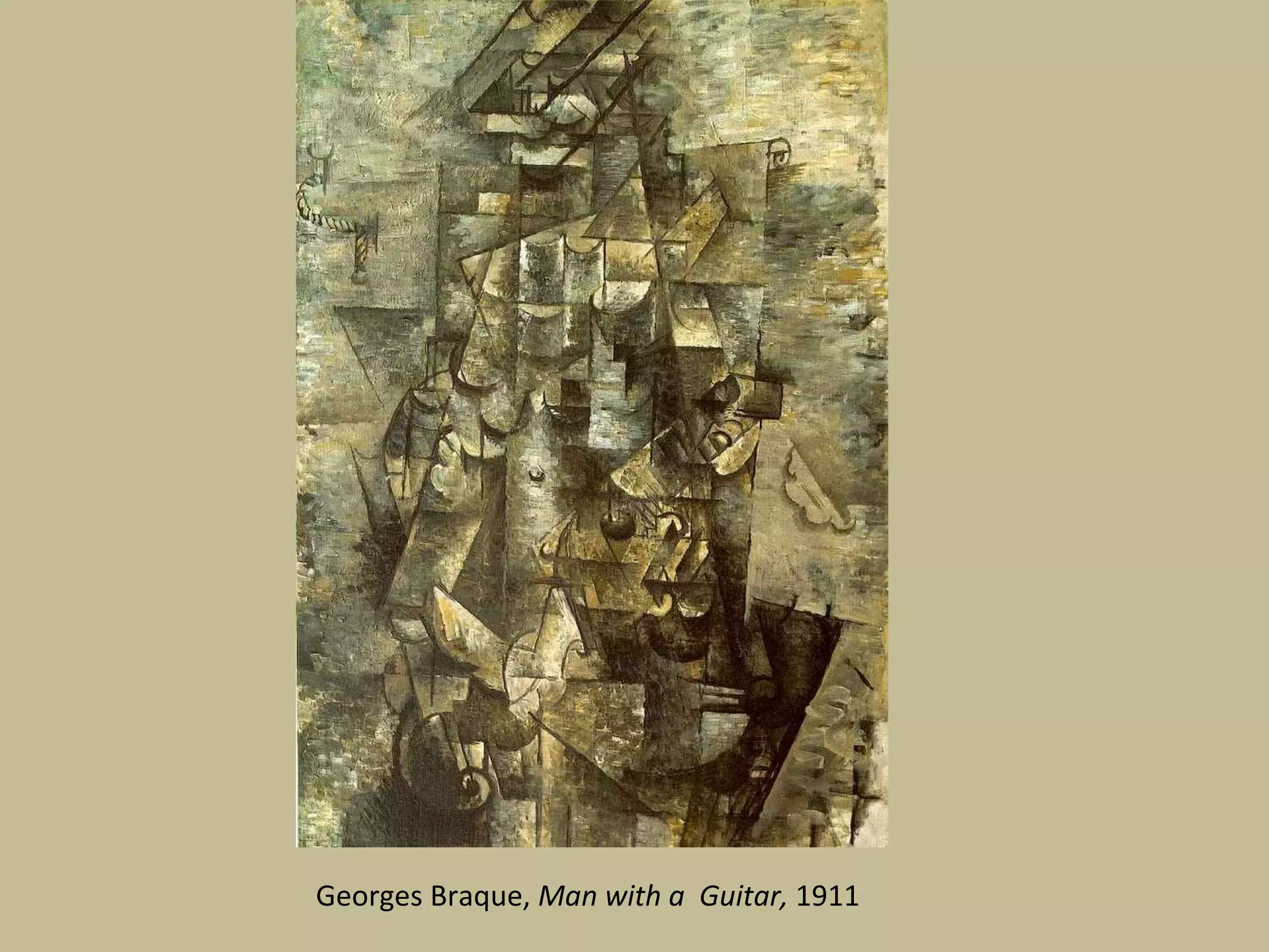   Georges Braque,  Man with a  Guitar,  1911 