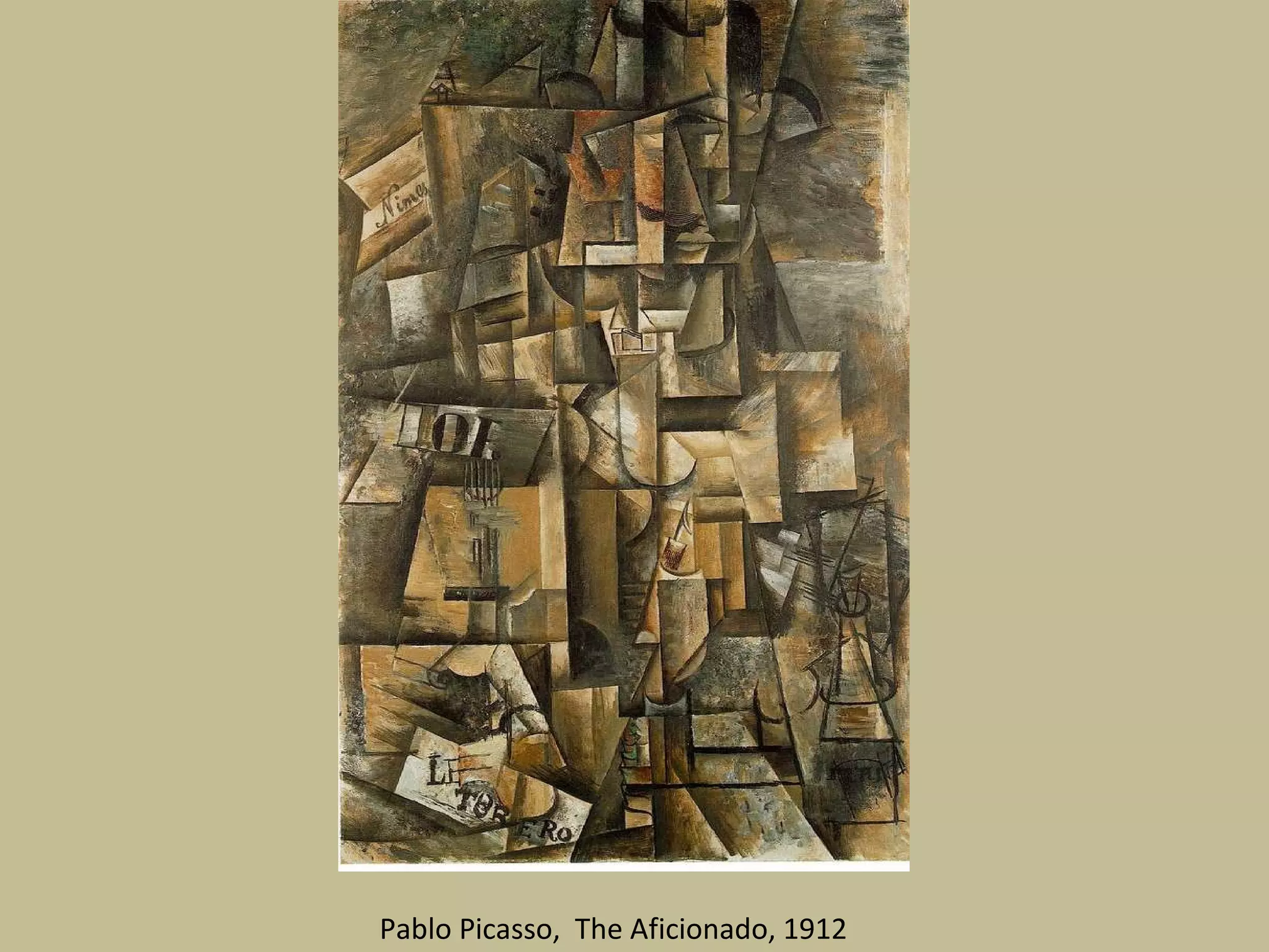 Pablo Picasso,  The Aficionado, 1912 