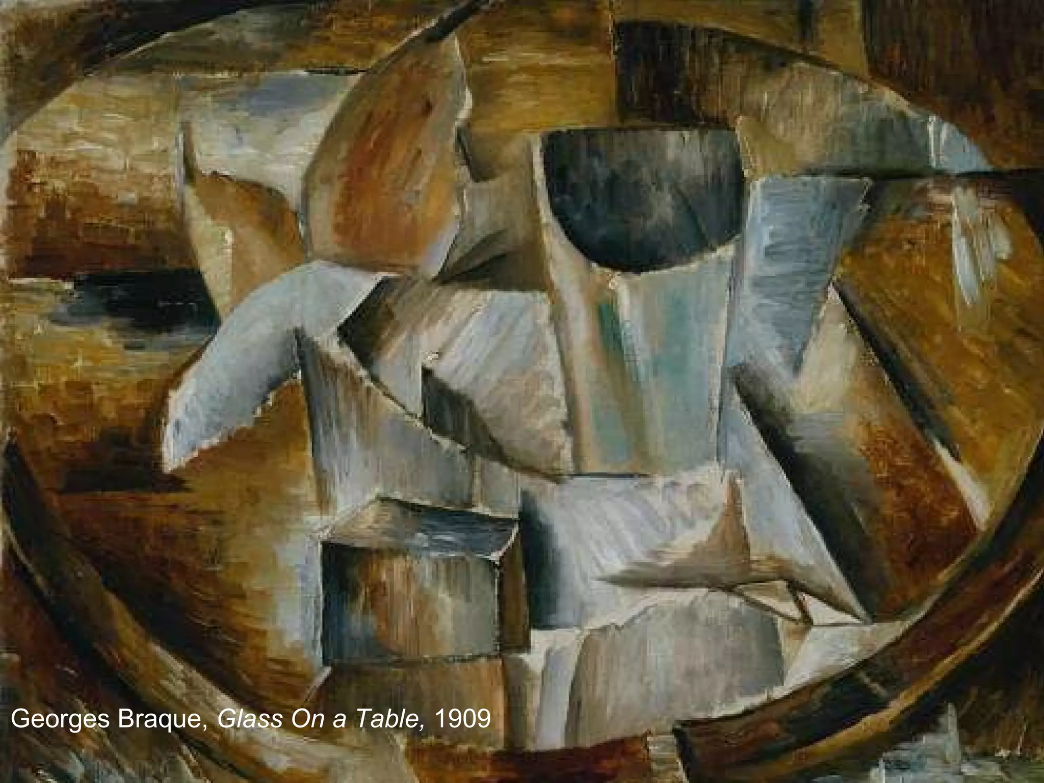 Georges Braque,  Glass On a Table,  1909 