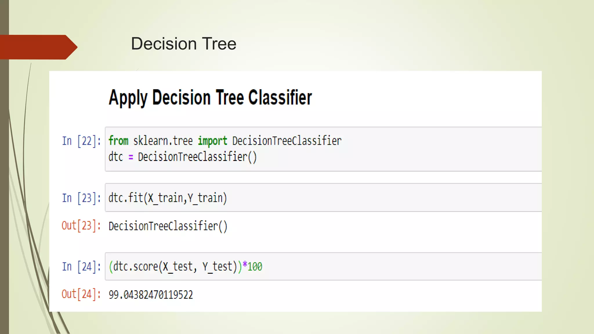 Decision Tree
 