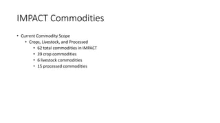 Value Chains and impact
