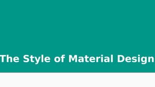 Material Design for Android | PDF