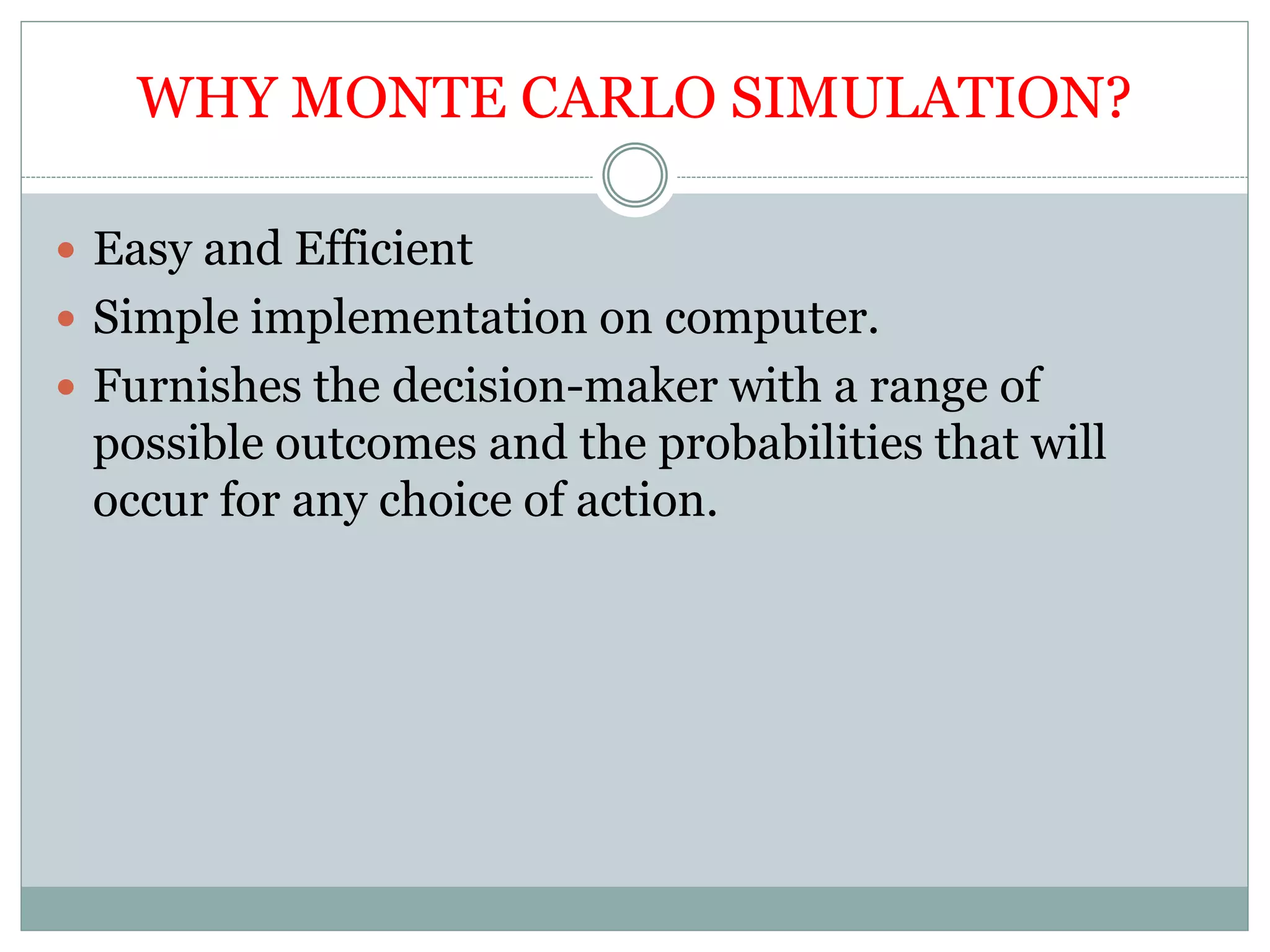 Monte Carlo Simulation | PPTX