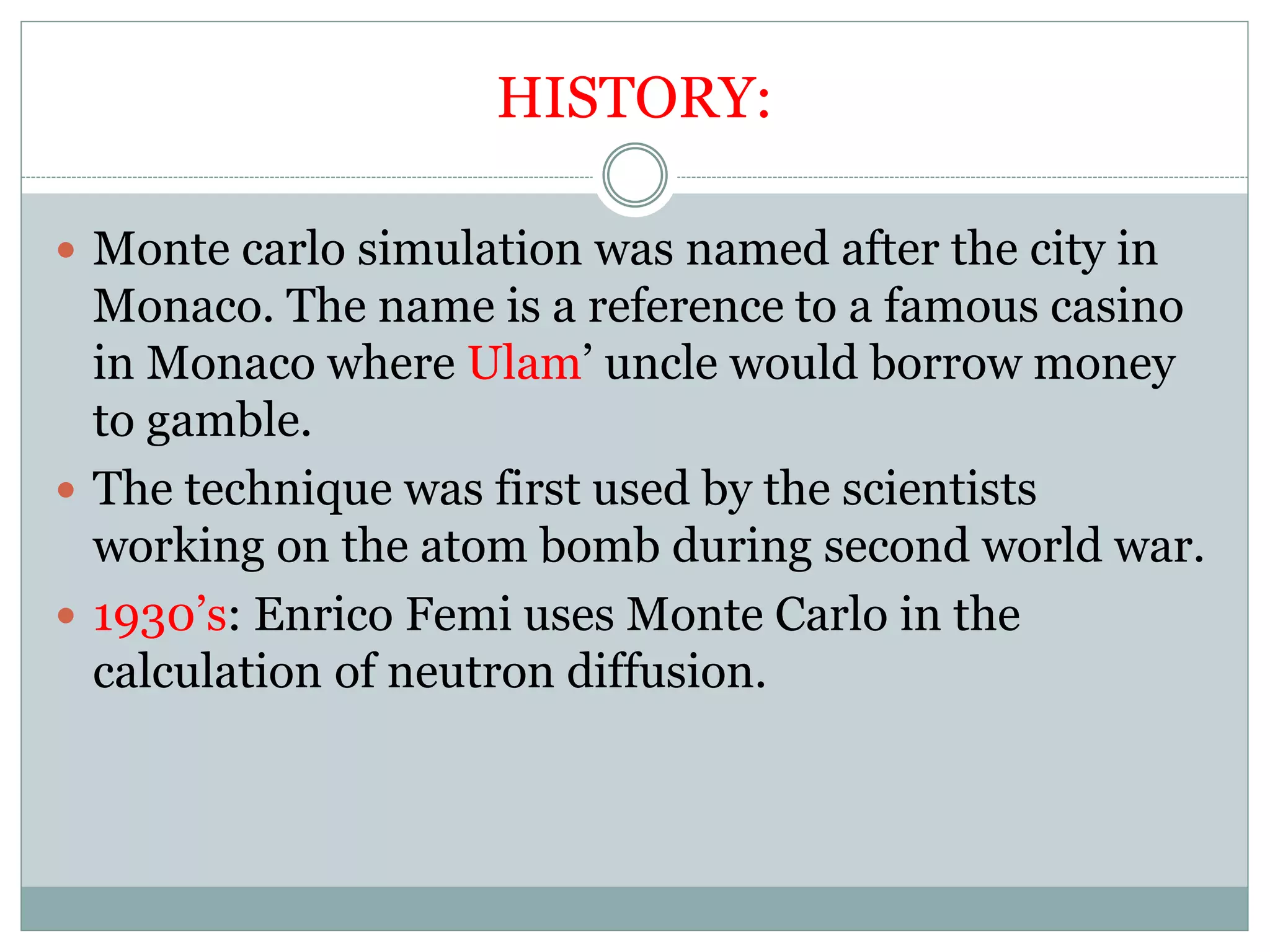 Monte Carlo Simulation | PPTX