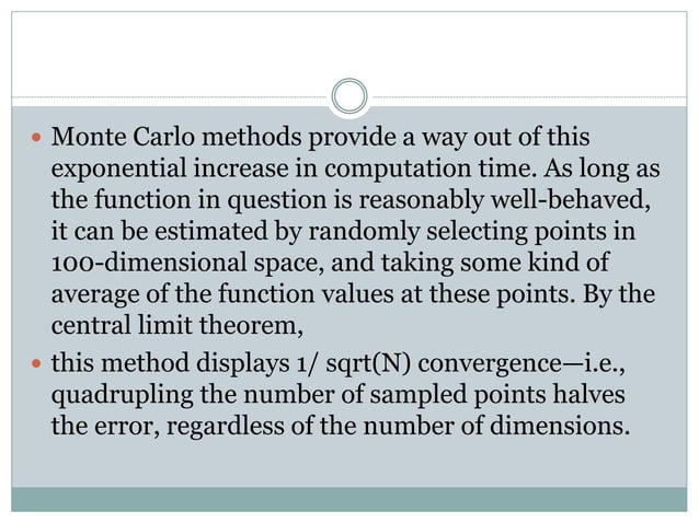 Monte Carlo Simulation | PPTX | Dental Health | Diseases and Conditions
