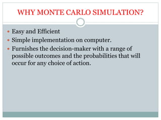 Monte Carlo Simulation | PPTX