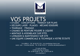 Presentation mathiaut