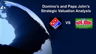 Domino’s and Papa John’s
Strategic Valuation Analysis


             VS
 