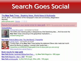 Search Goes Social
 