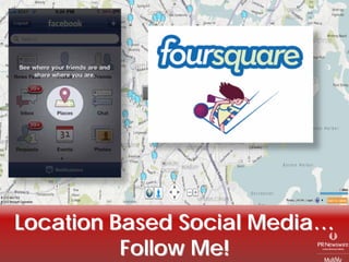 Location Based Social Media…
          Follow Me!
 
