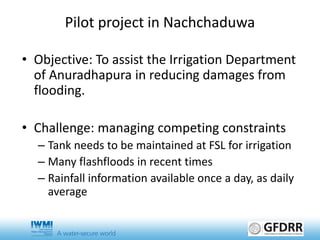 Management requires measurement: Reducing flood damage by improving response time