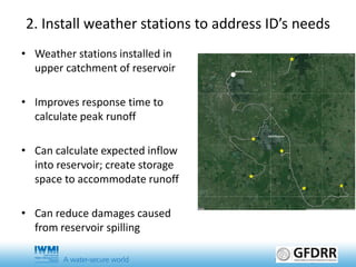 Management requires measurement: Reducing flood damage by improving response time